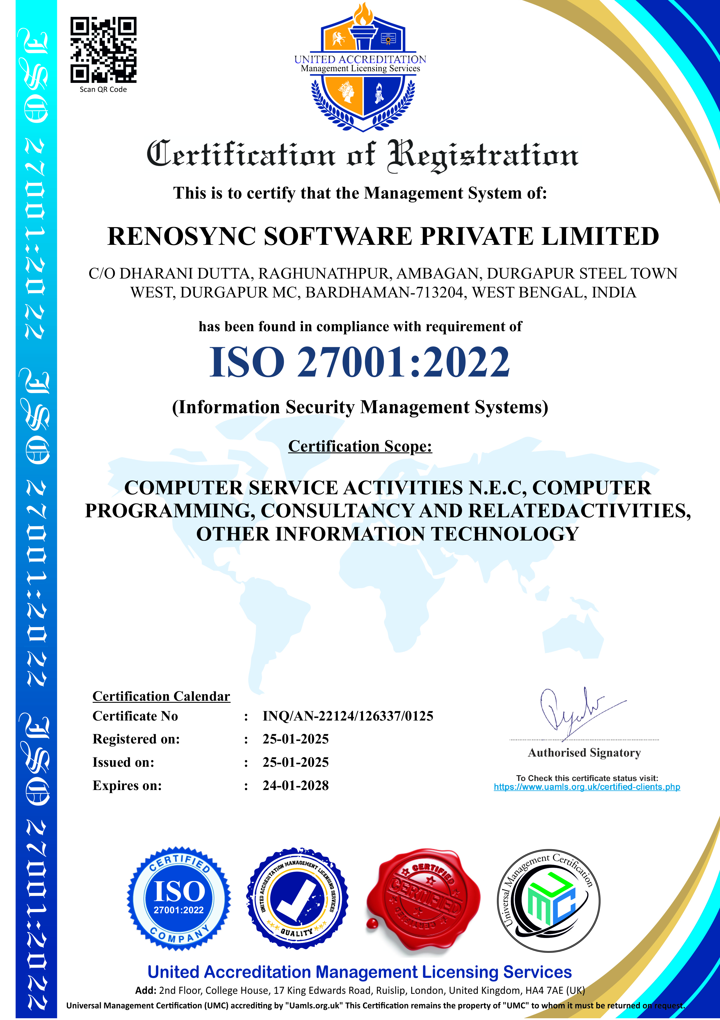 ISO 27001 Certificate